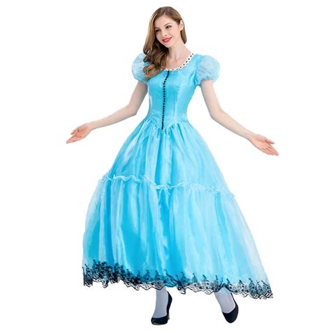 Anime Alice In Wonderland Princess Costume Carnival Halloween Mad