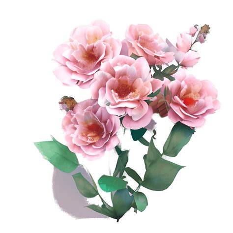 Realistic Watercolor Flowers Graphic · Creative Fabrica