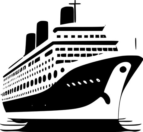Cruise Ship Clipart Black And White Cruise Ship Black White Stock