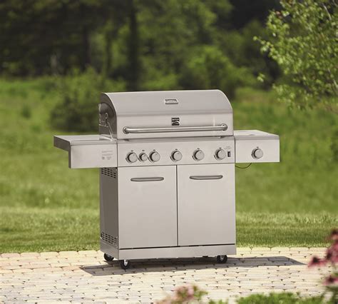 Kenmore 5 Burner Gas Grill With Ceramic Searing And Rotisserie Burner Limited Availability Shop