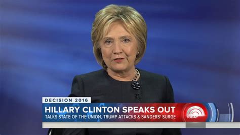 Clinton ‘im Not Nervous About Sanders Surge The Hill