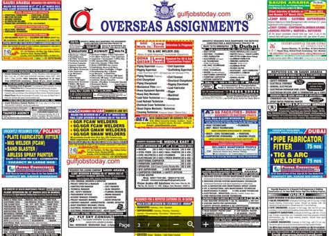 Assignment Abroad Times Th March Gulf Jobs Today