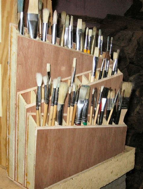 Paintbrushcaddy Paintbrush Holder Art Studio Storage Diy Projects