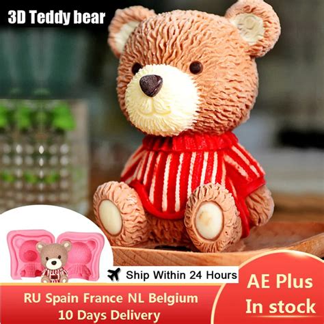 Moule G Teau D En Silicone Ours En Peluche Fondant Cupcake Gel E