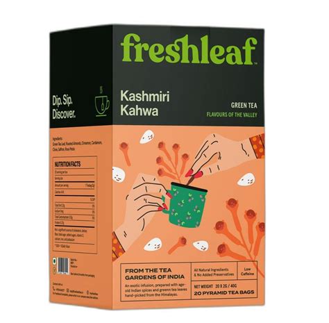 Freshleaf Kashmiri Kahwa Green Tea Packaging Type Box Packaging Size 40gm At Rs 249box In