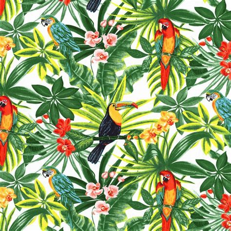 Tissu Bachette Exotique Mondial Tissus Art Tropical Papier Peint