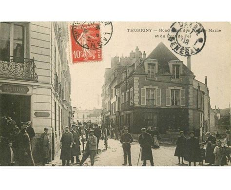 Carte Postale Ancienne Thorigny Rond Point Rues De Marne Et Du Pont