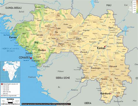 Map of Guinea - TravelsMaps.Com