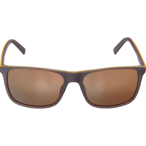 Buy Timberland Mens Injected Sunglasses Matte Dark Brown Brown Polarized