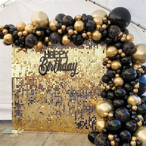 Gold Shimmer Wall Backdrop Sequins Backdrop Decoration Panels Etsy