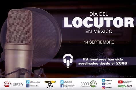 Cartel Día del locutor en México