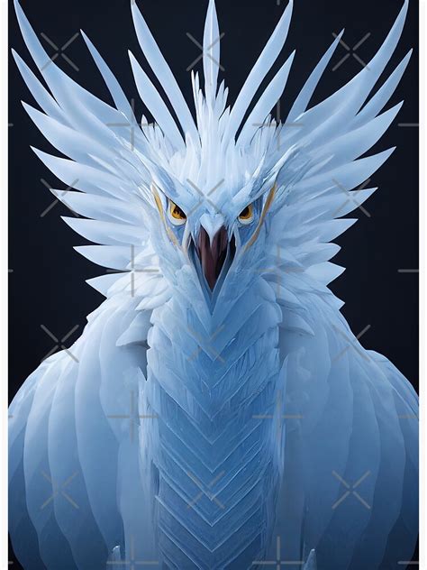 "Ice phoenix bird - Midjourney" Poster for Sale by AI1artist | Redbubble