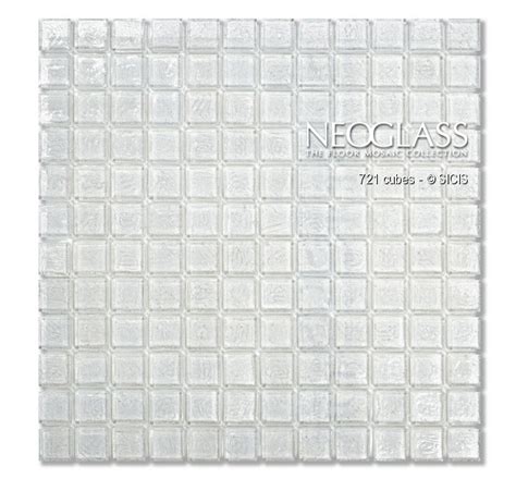 Sicis NeoGlass Translucent Cubes Flax 721 Mosaic Tile USA