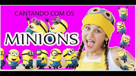 Minions Cantando O Aeiou Com A Mileninha Youtube