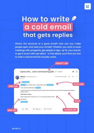 How To Write A Cold Email That Gets Replies Pdf