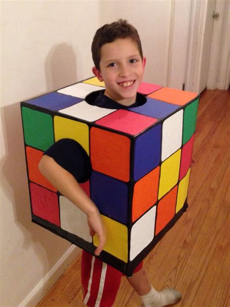 Rubiks Cube Costume Diy Rubiks Cube Costume Nerdy Halloween