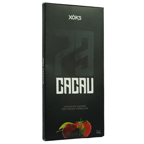 Barra Dark Frutas Vermelhas 100g Xôk´s Chocolates