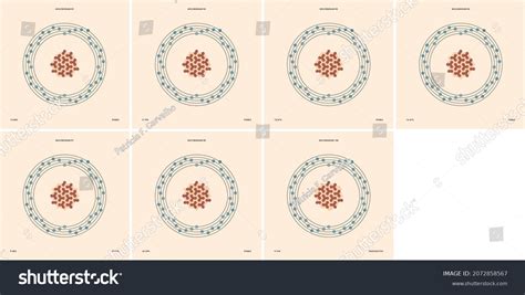 Conceptual Vector Representation Molybdenum Atom Natural Stock Vector