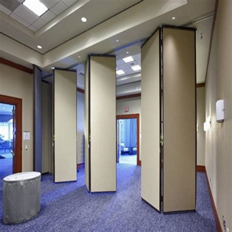 Studio Room Dividers Wooden Accordion Wall Operable Folding Walls