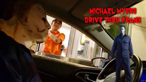 Michael Myers Halloween Drive Thru Prank Youtube