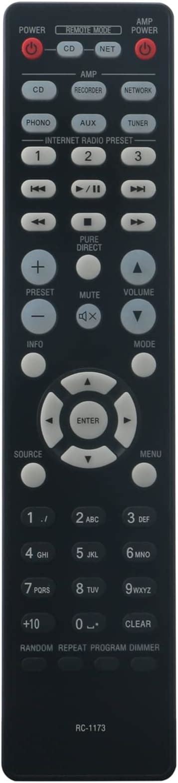 Vinabty Rc Replacement Remote Control Compatible With Denon