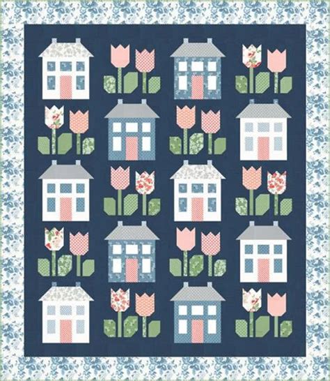 Hometown Quilt Kit With Fabrics From The Dwell Collection By Etsy