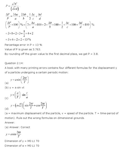 Ncert Solutions For Class 11th Physics Chapter 2 Units And Measurements Experhap