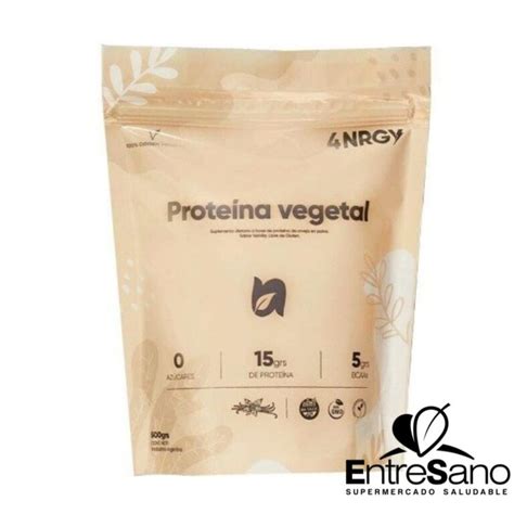 Proteina De Arvejas Vegano Sabor Vainilla 500 Gr Alimentos N