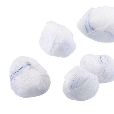 Sterile 100 Cotton Gauze Ball Medical First Aid Disposable Absorbent