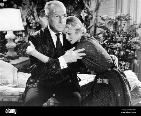 Invitation From Left Louis Calhern Dorothy Mcguire 1952 Stock Photo