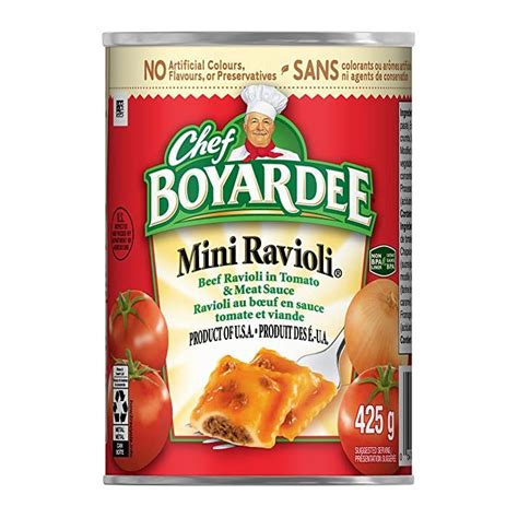 Chef Boyardee Mini Beef Ravioli 425g Chefs Depot