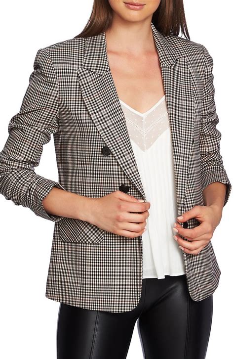 Check Blazer Main Color Rich Black Nyc Fashion Blazer Fashion Autumn Fashion Fashion