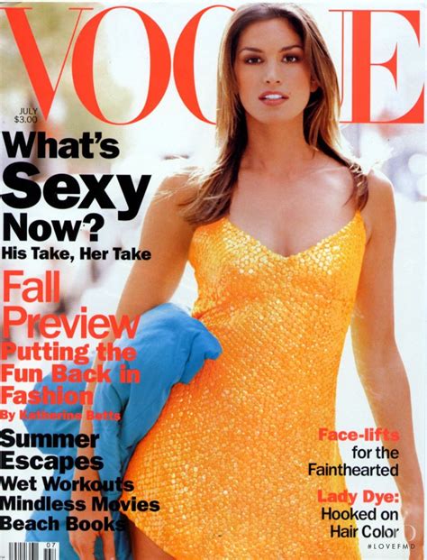 Cover of Vogue USA with Cindy Crawford, July 1994 (ID:3686)| Magazines ...