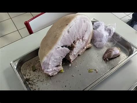 Jambon à l os saumuré et cuit au bouillon Ttes les étapes de la