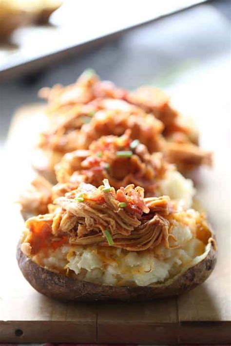 Barbecue Chicken Twice Baked Potatoes