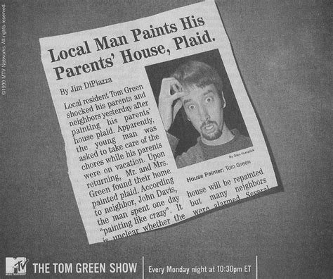 Retronewsnow On Twitter 📺 ‘the Tom Green Show’ Mtv Debut Tv Guide January 25 1999