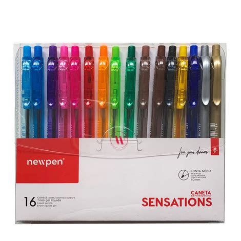 Caneta Clic Sensations Cores Newpen Tr Ade Papelaria