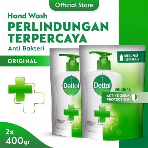 Jual Dettol Sabun Cuci Tangan Original Ml Pouch Twinpack Kota