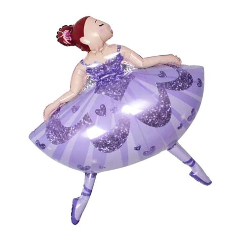 Large Ballet Dancing Girl Ballerina Foil Helium Balloon Princess Party