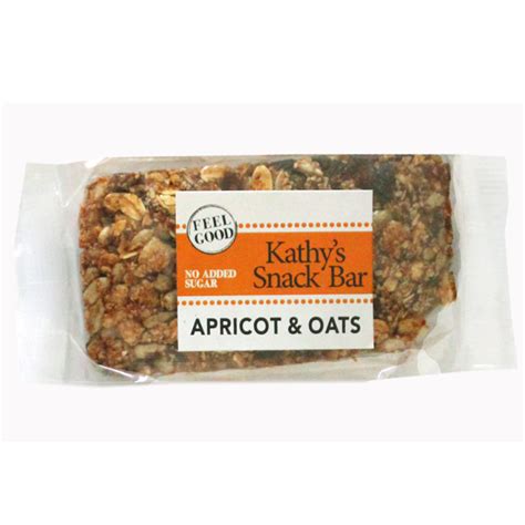 Kathys Snack Bar Apricot And Oats 50g Fresh Earth