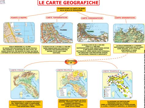 Classe Terza Geografia Le Carte Geografiche Mappe Concettuali