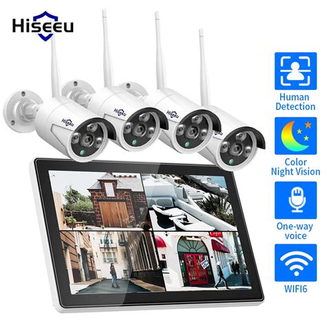 Hiseeu Kit De C Maras De Seguridad Inal Mbricas Para Exteriores Kit De