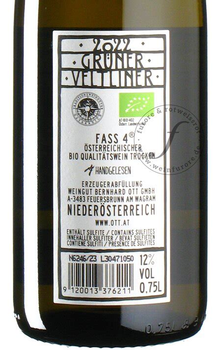 Grüner Veltliner Fass 4 2022 Bernhard Ott Wagram Weinfurore