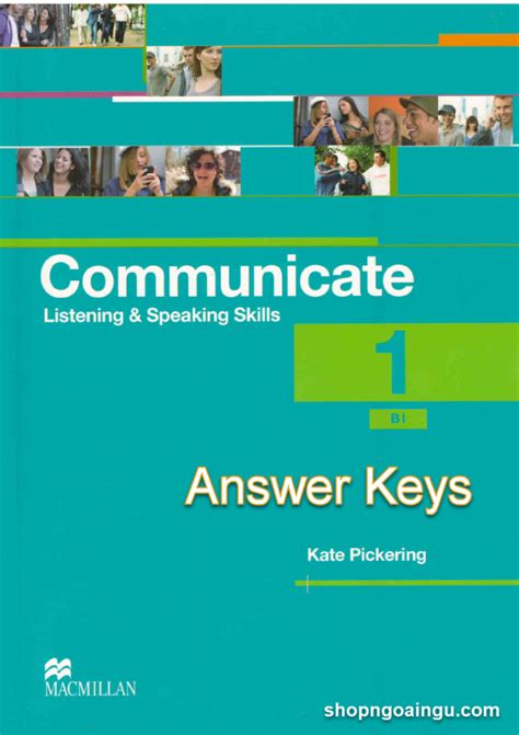 Download Pdf Communicate Listening And Speaking Skills 1 B1 Answer Keys Kate Pickering