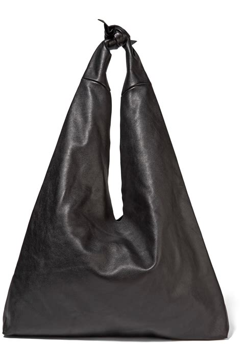 The Row Bindle Leather Shoulder Bag In Black Lyst