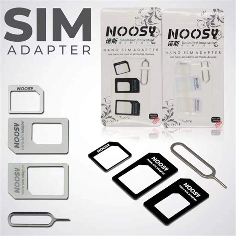 IT GO Noosy SIM Card Adapter 4in1 Nano Micro SIM Adapter Standard SIM ...