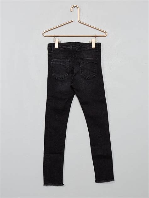 Vaquero Skinny Efecto Desgastado Lentejuelas NEGRO Kiabi 12 00