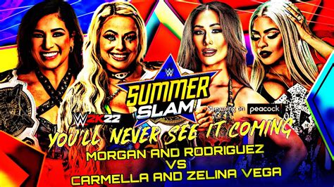 WWE 2K23 Liv Morgan And Raquel Rodriguez Vs Carmella And Zelina Vega