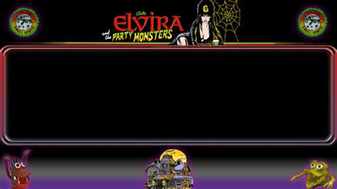 Elvira And The Party Monsters Bally 1989 Dmd Background Pup