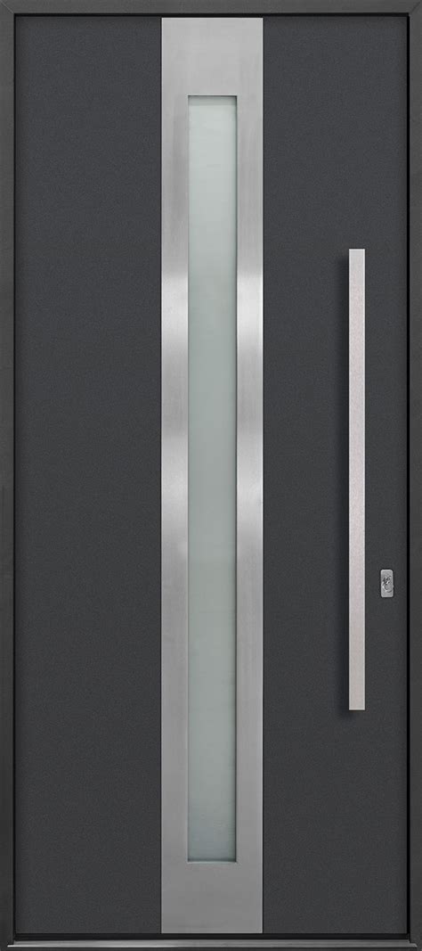 Aluminum Front Door Custom Single Euro Technology With Exterior